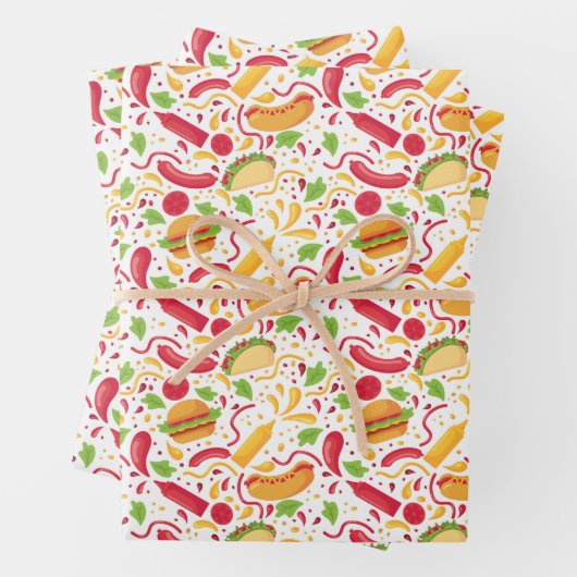 lustiges Mischfutter Geschenkpapier Set (Beispiel)