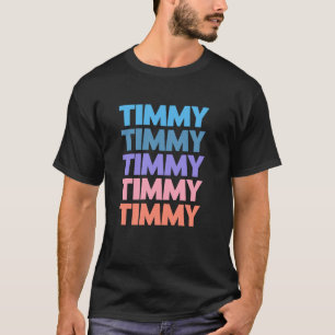 Lustiges modernes wiederholtes Textdesign Vorname  T-Shirt
