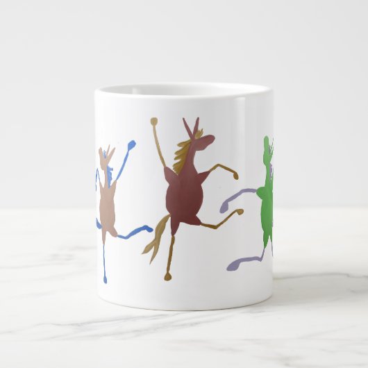 Lustiges Molly-Maultier-große Kaffee-Tasse Jumbo-Tasse (Vorderseite)