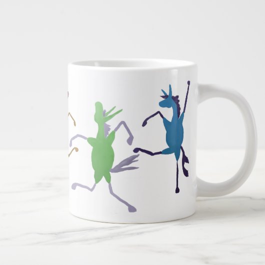 Lustiges Molly-Maultier-große Kaffee-Tasse Jumbo-Tasse (Rechts)