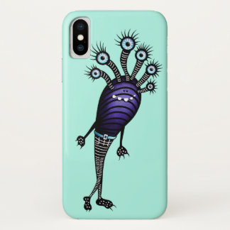 Lustiges Monster-Cartoon-Geschöpf oben gekleidet Case-Mate iPhone Hülle