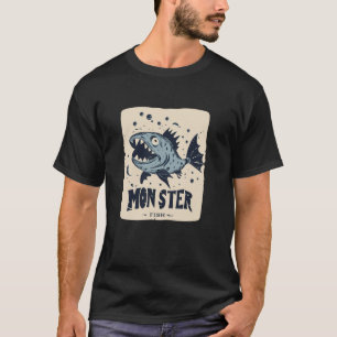 Lustiges Monster-Fisch-Outfit für coole Kinder T-Shirt