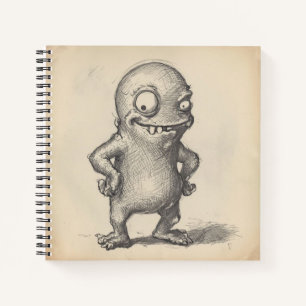 Lustiges Monster Notizblock