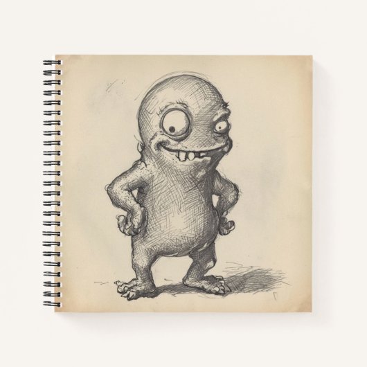 Lustiges Monster Notizblock (Vorderseite)