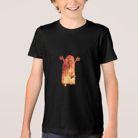 Lustiges Monster Tri-Blend Shirt (Vorderseite)