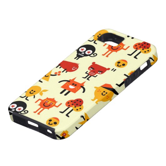 Lustiges Monstermuster Case-Mate iPhone Hülle (unten)