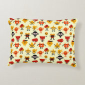Lustiges Monstermuster Dekokissen (Rückseite)