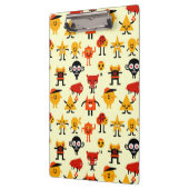 Lustiges Monstermuster Klemmbrett (Links)