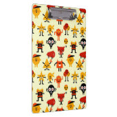 Lustiges Monstermuster Klemmbrett (Rechts)