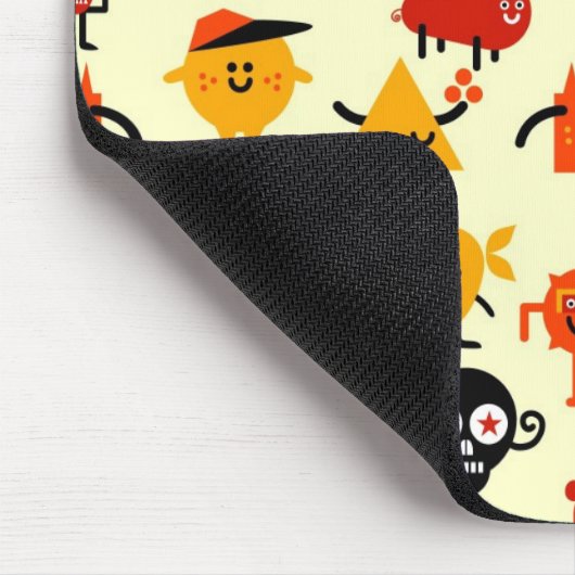 Lustiges Monstermuster Mousepad (Ecke)