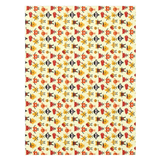 Lustiges Monstermuster Tischdecke (Vorderseite)