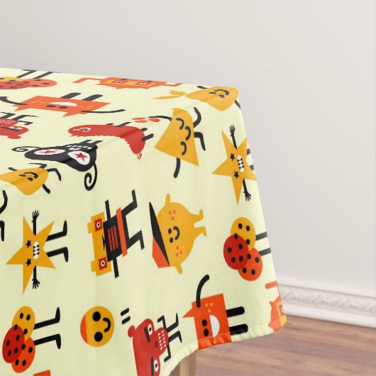 Lustiges Monstermuster Tischdecke (Beispiel)