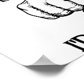 Lustiges Montag-Punch Poster (Ecke)