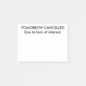 Lustiges Morgen ist annullierte Post-It Post-it Klebezettel (Vorderseite)