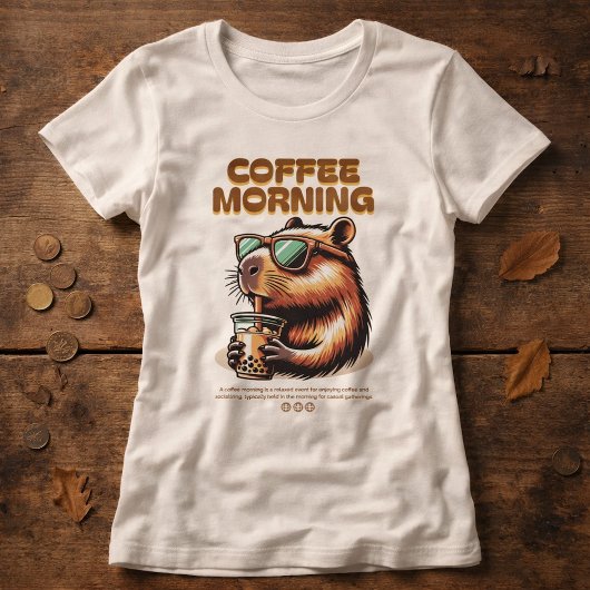 Lustiges Morgenkaffee-Trinker T-Shirt