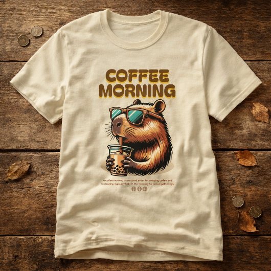 Lustiges Morgenkaffee-Trinker T-Shirt