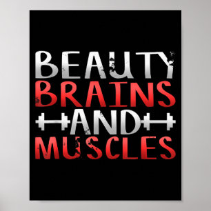 Lustiges Motivations Fitness T-Shirt. Workout-Shir Poster