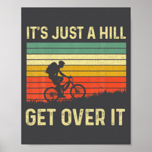 Lustiges Mountainbike-Design für Männer Frauen Tra Poster