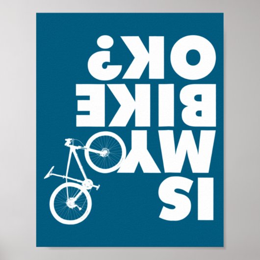 Lustiges Mountainbike Poster (Vorne)