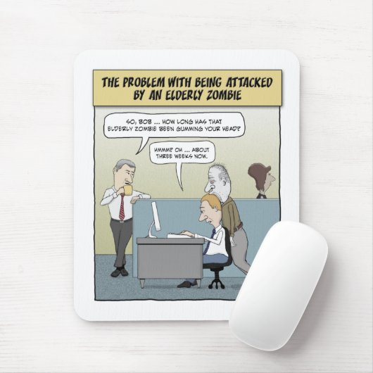 Lustiges mousepad: Älterer Zombie Mousepad (Mit Mouse)