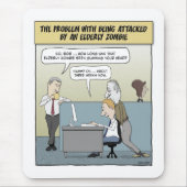 Lustiges mousepad: Älterer Zombie Mousepad (Vorne)