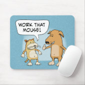 Lustiges mousepad: Cartoon-Katze und Hund Mousepad (Mit Mouse)
