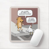 Lustiges mousepad: Hund und Huhn Mousepad (Mit Mouse)