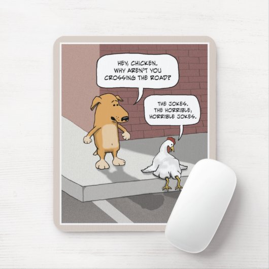 Lustiges mousepad: Hund und Huhn Mousepad (Mit Mouse)