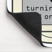 Lustiges Mousepad mit Power-Symbol haben Sie (Ecke)