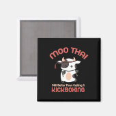 Lustiges Muay Thai Moo Thai Kickboxen Magnet (Vorderseite/Rückseite)