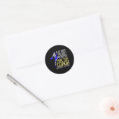 Lustiges Muay-Thai-Trainer-Boxdesign Runder Aufkleber (Umschlag)
