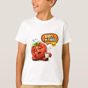Lustiges Müdes Tomaten-Bro Ich bin müde Niedliches T-Shirt