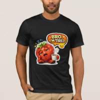 Lustiges Müdes Tomaten-Bro Ich Bin Müde Niedliches