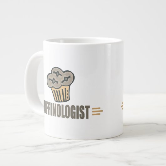 Lustiges Muffin Jumbo-Tasse (Vorderseite Links)