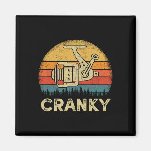 Lustiges mürrisches Angelrollen-Witz-Shirt Humor F Magnet