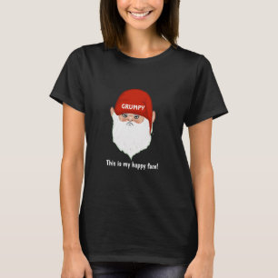 Lustiges mürrisches Gnom-Gesicht T-Shirt