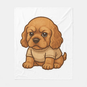 Lustiges mürrisches Hund personalisiertes Geschenk Fleecedecke