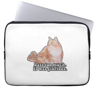 Lustiges mürrisches Katzen-Meme für Katzen- und Kä Laptopschutzhülle