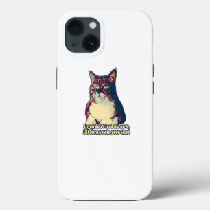Lustiges mürrisches Katzen-Meme für Katzenbesitzer iPhone 13 Hülle