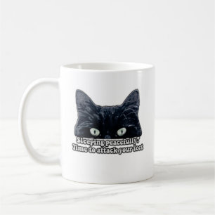 Lustiges mürrisches Katzen-Meme für Katzenbesitzer Kaffeetasse