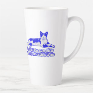 Lustiges mürrisches Katzen-Meme für Katzenbesitzer Milchtasse