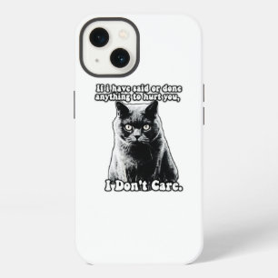 Lustiges mürrisches Katzen-Meme für Katzenliebhabe iPhone 13 Hülle