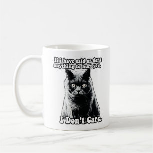 Lustiges mürrisches Katzen-Meme für Katzenliebhabe Kaffeetasse