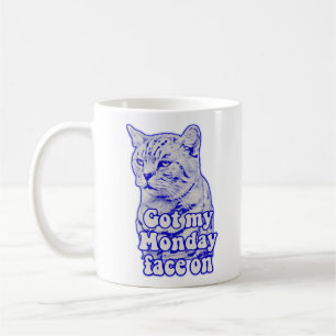 Lustiges mürrisches Katzen-Meme für Katzenliebhabe Kaffeetasse