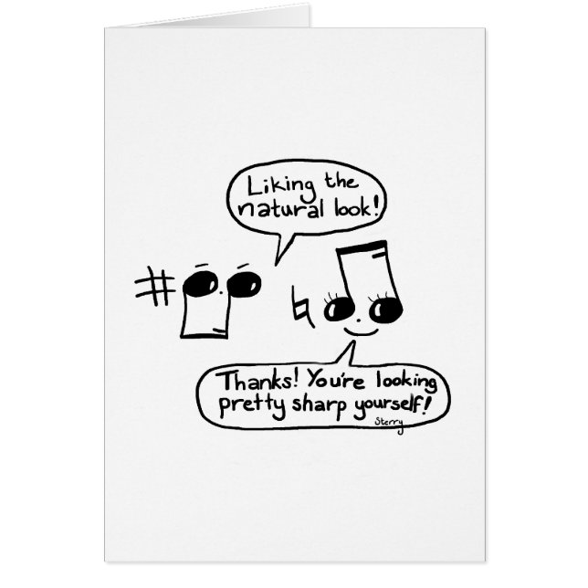 Lustiges Musical beglückwünscht Cartoon: Version (Vorne)