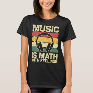 Lustiges Musik-Shirt für Männer Frauen Mathe-Lehre T-Shirt