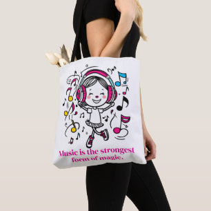 Lustiges musikalisches Grafik-T-Shirt Tasche