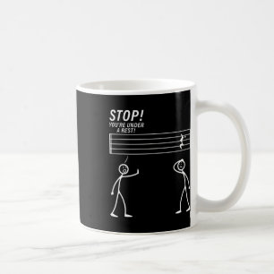 Lustiges Musikdesign für Männer Frauen Musiklehrer Kaffeetasse