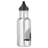 Lustiges Musikfreund-Frettchen Edelstahlflasche (Links)