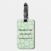 Lustiges Muster der Gurke Gepäckanhänger (Rückseite vertikal)